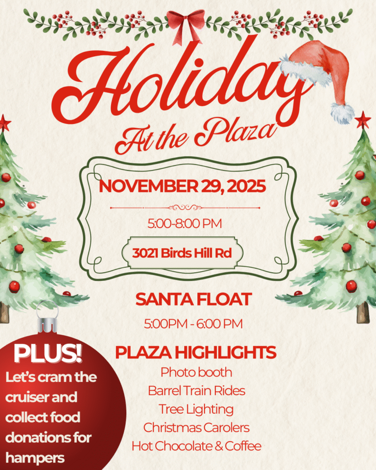 Santa arriving in East St. Paul